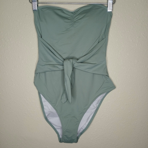 WeWoreWhat Bandeau Tie-Front One-Piece Swimsuit - Picture 2 of 6